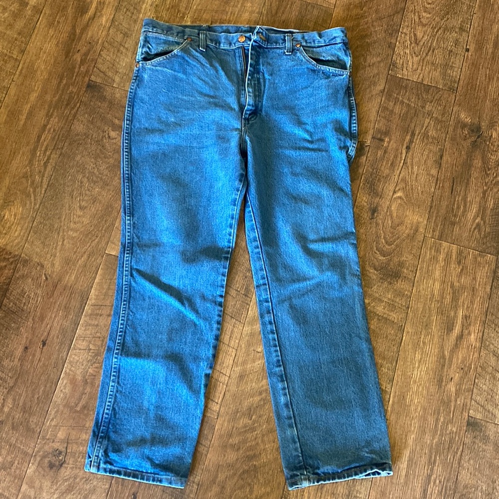 Wrangler blue jeans